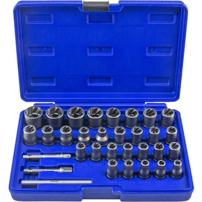 Набор головок экстракторов для поврежденного болтов и гаек 6–19мм, 32 предмета