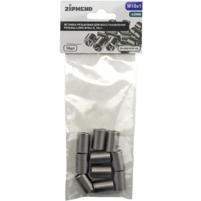 Вставка резьбовая для восстановления резьбы LONG M10 х 1.0, 10шт., ZIPMEND
