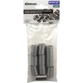 Вставка резьбовая для восстановления резьбы LONG M12 х 1.25, 10шт., ZIPMEND