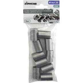 Вставка резьбовая для восстановления резьбы LONG M14 х 1.25, 10шт., ZIPMEND