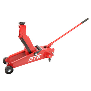 GTE-TH23003 - Домкрат подкатной 3т 192-533мм GTE - 
Грузоподъемность: 3 т
Минимальная высота подъема: 19,2 см
Максимальная высота подъема: 53,3 см
Глубина: 63,5 см
Ширина: 25,5 см
Педаль: нет
Двухплунжерный насос: да
Рабочий ход: 341 мм

Преимущество:

Пр