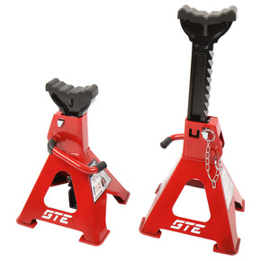 GTE-TH53003E - Стойка ремонтная 3т h=300-444мм 2шт GTE - 
Грузоподьемность: 3 т 
Мин.высота: 300 мм
Макс.высота: 444 мм
Резиновая насадка: да
Тип фиксации : зубчатый ( с доп. фиксатором)

Преимущество:

Зубчатый механизм фиксации обеспечивает безопасную ф