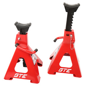 GTE-TH56002А - Стойка ремонтная 6т h=400-620мм 2шт GTE - 
Грузоподьемность: 6 т 
Мин.высота: 400 мм
Макс.высота: 620 мм
Резиновая насадка: да
Тип фиксации : зубчатый (с доп. фиксатором)

Преимущество:

Зубчатый механизм фиксации обеспечивает безопасную фи