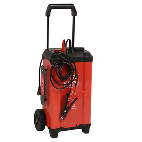 GTE-PC165 - Устройство пуско-зарядное 12-24V/20-700Ач/400А передвижное GTE - 
Емкость: 20000-700000 мАч
Вход: 230 В, 50-60 Гц
Выход: 12В/40А, 24В/40А
Мощность: 1.3-8 кВт
Пусковой ток: 400 А
Габариты и вес товара с упаковкой: 