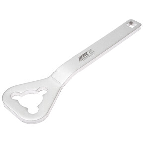 JTC-1326 - Приспособление для фиксации шкива насоса водяного (VW AUDI) L=250мм JTC - 
В конструкции ключа предусмотрена возможность его применения с воротком или трещоткой на 1/2” применяется для надежной фиксации шкива водяного насоса от прово