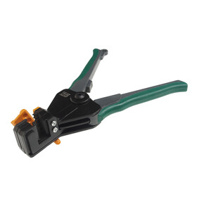 JTC-5618A - Клещи для снятия изоляции с кабелей 0.5-2.0мм (зеленые ручки) JTC - 
Функция установки длины удаляемого участка изоляции значительно экономит время.
Легкая двухцветная ручка с плавным сжатием.
Общая длина: 190 мм.
Применени