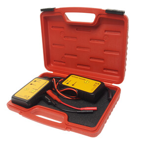 JTC-4533 - Тестер для определения обрыва электрической цепи JTC - 
Обеспечивает быстрый и легкий способ определения короткого замыкания или обрыв.
При проверке не повреждается изоляция провода.
Два встроенных светодиодных индикатора.
Уровень чувствительно